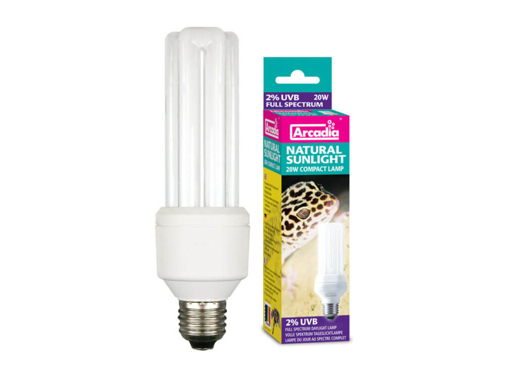 Лампа для террариума Arcadia E27 Natural Sunlight 23W Compact  Reptile Lamp