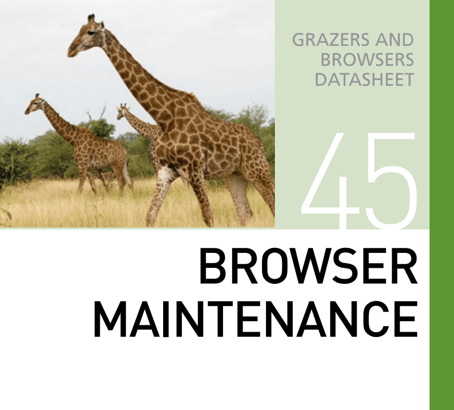 Корм для содержания травоядных животных Browser Maintenance