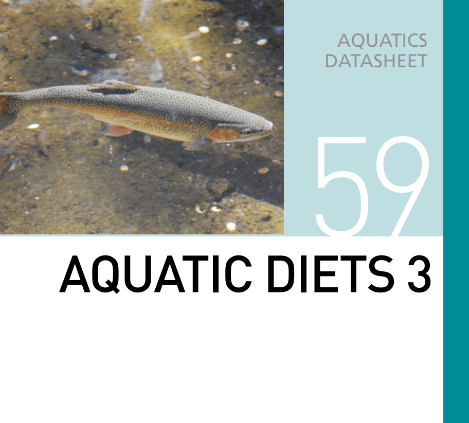Корм для амфибий тропической рыбы рептилий и форели Aquatic Diets 3