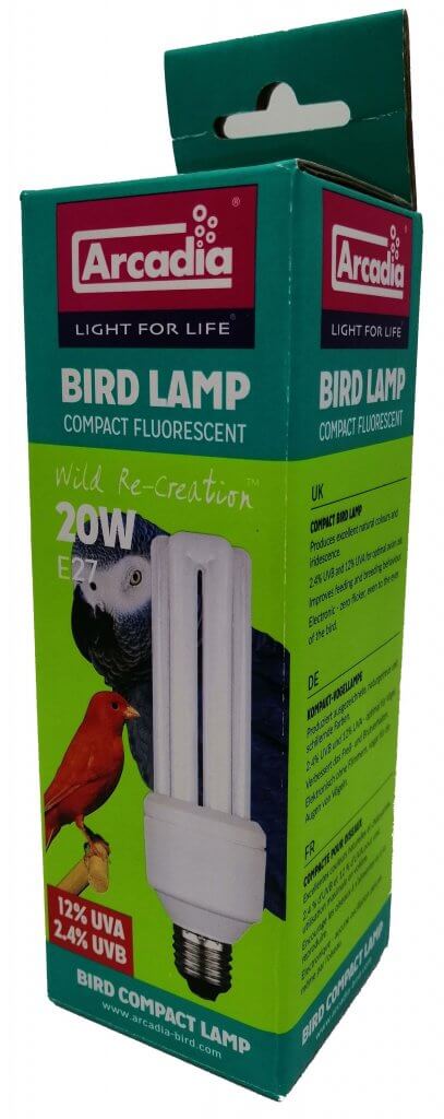 Лампа для попугая Arcadia Е27 20w Compact Bird Lamp