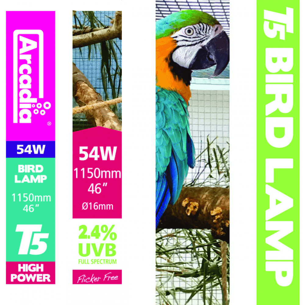 Лампа для птиц Arcadia T5 1150 мм Bird Lamp 2.4% UVB