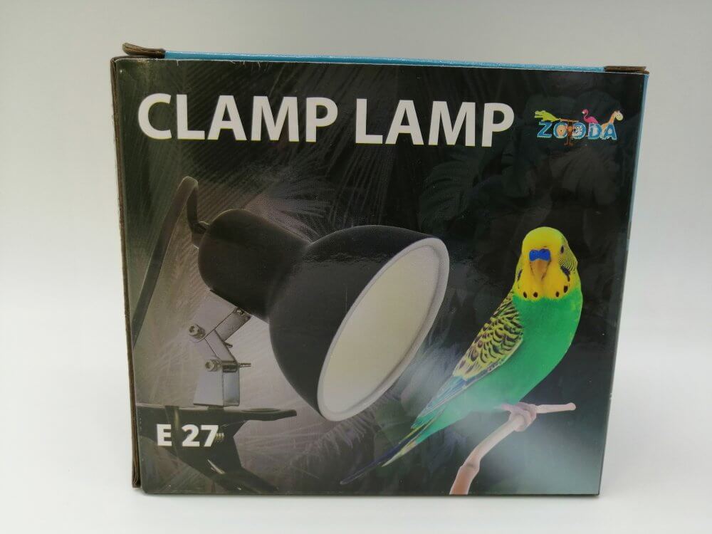 светильник прищепке е27 для клетки с попугаем