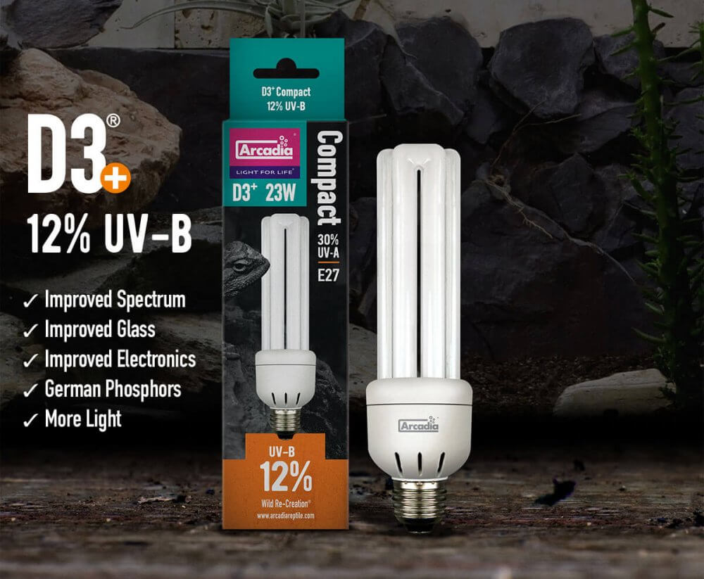 Лампа Arcadia D3+ Compact 12% UVB купить
