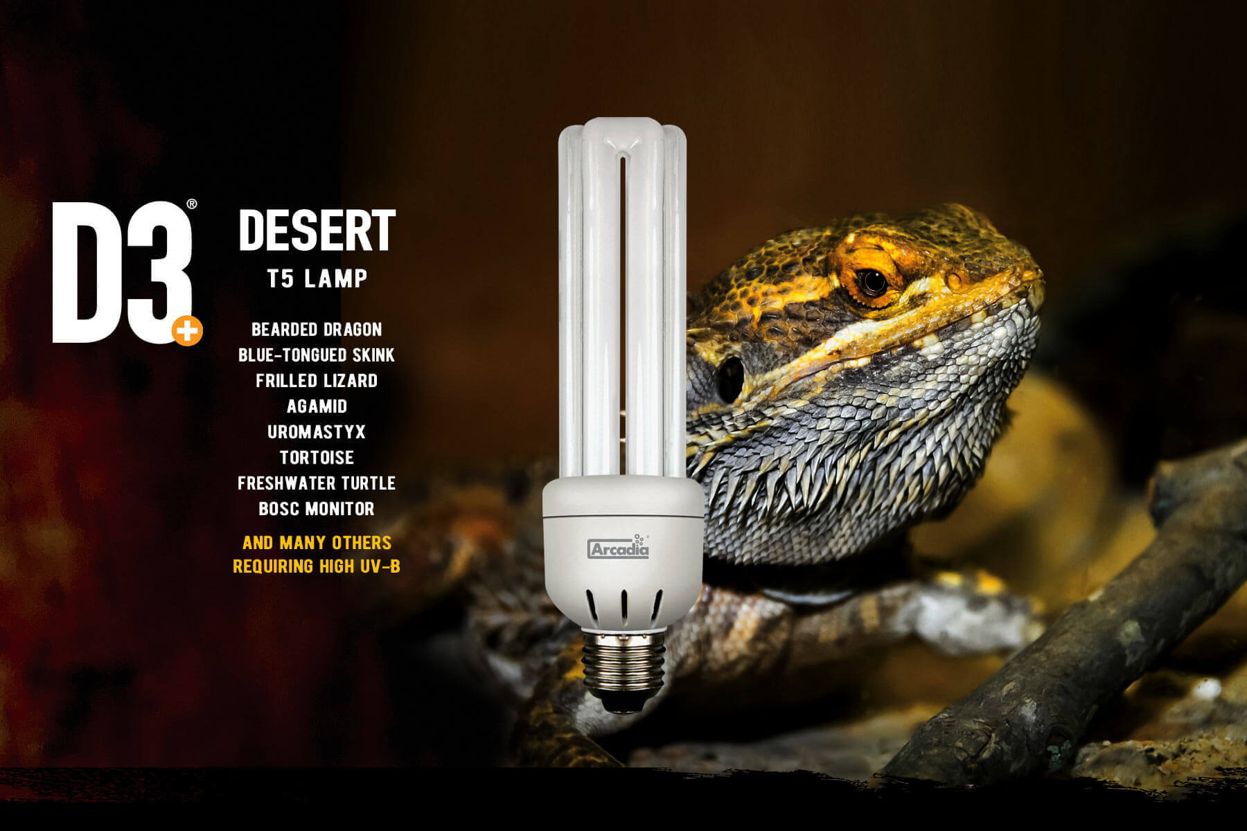 Новая лампа Arcadia Reptile Compact 12% UVB E27
